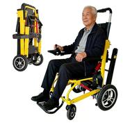 Sedia A Rotelle Elettrica Per Salire E Scendere Le Scale Senza Sforzo,Montascale Elettrico,Sedia Pieghevole Portatile Per Scale,Batteria Al Litio Da 13,4 A,Per Salire E Scendere 24V 13.4Ah