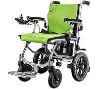 Sedia A Rotelle Elettrica Sedia A Rotelle Leggera, Sedia Elettrica Compatta A Doppia Funzione Aperta/piegata Veloce con Sedia A Rotelle Elettrica O Manuale Sedile Largo 17,7 Pollici