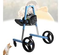 Sedia a rotelle leggera regolabile per cani per gambe anteriori Aiuto alla mobilità per animali domestici disabili Passeggino per camminare Gamba anteriore Aiuto per la mobilità del cane