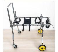 Sedia a rotelle per animali domestici a 4 ruote regolabile, carrello per dog walker per portatori di handicap, sedie a rotelle per cani di piccole/medie/grandi dimensioni per le gambe poster