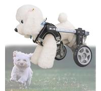 Sedia a rotelle per animali domestici per supporto delle gambe, carrello regolabile per gambe posteriori, assistere animali paralizzati, tutore per gambe di supporto a 4 ruote, facile aiuto per la