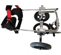 Sedia a rotelle per animali domestici, sedia a rotelle per cani, auto per cani, 1-25 kg, Regolazione Multidirezionale, Due Rotondi, Adatta per cani grandi e piccoli, gatti e altri animali Gambe