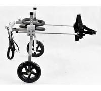 Sedia a rotelle per cani a 2 ruote regolabile per cani da 1-60 kg, gatto, coniglio, scooter per cani (XX)