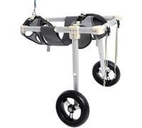Sedia a rotelle per cani a 2 ruote Sedia a rotelle per animali domestici in lega di alluminio XS, S, M, L, XL, XXL Carrello per cani leggero e portatile