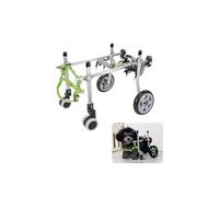 Sedia a rotelle per cani, cane disabile, carrello assistenza cani disabili, carrello per animali domestici regolabile con 4 ruote, per cani piccoli, medi e grandi, sedia a rotelle leggera per la riabi