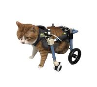 Sedia a rotelle per cani Comoda sedia a rotelle per gatti Gambe posteriori paralizzate, Dispositivo leggero per cani 4 Ruote Può essere 2 Ruote Carrello per recupero animali Facile da montare