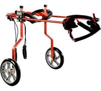 Sedia a rotelle per cani, con 2 ruote Sedie a rotelle per animali domestici Sedie a rotelle regolabili medie e grandi per cani con disabilità zampe posteriori Sedia a rotelle per gatti Carrelli per