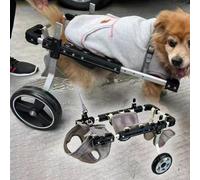 Sedia a rotelle per cani di piccola e media taglia, aiuto per la mobilità del gatto, passeggino per animali domestici a 2 ruote, carrello di riabilitazione per animali domestici disabili, supporto per
