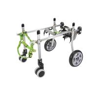 Sedia a rotelle per cani di piccola taglia - 4 ruote di supporto per la mobilità, comodo supporto per il recupero, ideale per animali domestici di peso compreso tra 5,5 e 10,9 kg