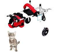 Sedia A Rotelle per Cani di Piccola Taglia, per Cane Disabile, Gatto, Coniglio Scooter per Riabilitazione Carrello per Cani Regolabile 2 Ruote Sedia A Rotelle per Animali Domestici,XS,Pleasant63