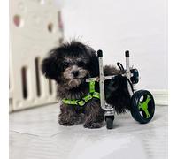 Sedia a rotelle per cani di supporto alla mobilità, carrello in alluminio leggero per cani di piccola e media taglia con paralisi o problemi all'anca
