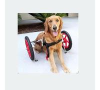 Sedia a rotelle per cani di taglia grande, riabilitazione della gamba posteriore, supporto regolabile per la mobilità degli animali domestici con 2 ruote, perfetta per cani disabili, supporto e