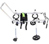 Sedia a rotelle per cani di taglia grande, supporto regolabile per la mobilità a 4 ruote, migliora l'esercizio fisico e la qualità della vita per cani disabili