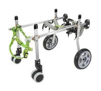 Sedia a rotelle per cani di taglia piccola e grande, supporto regolabile per gambe posteriori, supporto completo per esercizi e recupero del cane