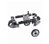 Sedia a rotelle per cani di taglia piccola/media - Comodo carrello per animali domestici con imbracatura morbida, struttura in metallo per il recupero delle gambe posteriori