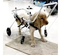 Sedia a rotelle per cani di taglia piccola, media e grande, leggera, ausilio per la mobilità per la riabilitazione, carrello con supporto completo (taglia XS)