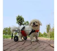 Sedia a rotelle per cani di taglia piccola, media e grande, supporto per gambe posteriori, supporto per la mobilità, passeggino portatile per animali feriti, carrello regolabile con 2 ruote