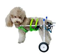 Sedia a rotelle per cani di taglia piccola, regolabile, con 2 ruote, supporto posteriore, perfetto aiuto per la mobilità di Shih Tzu e piccoli Bs All-Terrain Puppy Harness (taglia S)