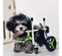 Sedia a rotelle per cani disabili, supporto per la mobilità a 4 ruote, supporto regolabile per la riabilitazione degli animali domestici, aiuta i cani a stare in piedi e camminare facilmente.
