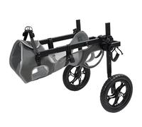 Sedia a rotelle per cani e gatti con zampe posteriori - Carrello regolabile per la mobilità di cani e gatti con zampe posteriori disabili - taglia M