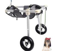 Sedia a Rotelle per Cani, La sedia a rotelle ausiliaria regolabile for animali domestici ripristina la capacità degli animali domestici di camminare e si adatta a cani di diversa taglia(XL)
