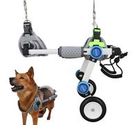 Sedia a rotelle per cani leggera/passeggino con guinzaglio, supporto regolabile per cani di piccola e media taglia (taglia XXS)