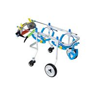 Sedia a rotelle per cani paralizzati - Carrello di supporto regolabile a 4 ruote per cani disabili per migliorare la qualità della vita e dell'esercizio fisico