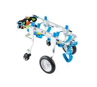 Sedia a rotelle per cani paralizzati - Carrello di supporto regolabile a 4 ruote per cani disabili per migliorare la qualità della vita e dell'esercizio fisico
