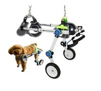 Sedia a rotelle per cani paralizzati, design leggero e regolabile, imbracatura morbida per cani e gatti feriti o disabili, ideale per debolezza degli arti posteriori e paralisi