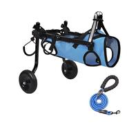 Sedia a rotelle per cani per gambe posteriori, supporto regolabile per animali di piccola taglia, carrello di supporto per arti posteriori con ruote per una migliore camminata e comfort
