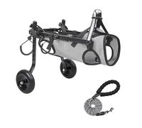 Sedia a rotelle per cani per gambe posteriori, supporto regolabile per animali di piccola taglia, carrello di supporto per arti posteriori con ruote per una migliore camminata e comfort