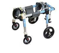 Sedia a rotelle per cani per gambe posteriori, supporto regolabile per cani di taglia media e grande, migliora la mobilità e fornisce supporto per l'anca