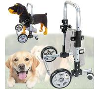 Sedia a rotelle per Cani per Zampe Anteriori, carrelli Leggeri per Cani con 4 Ruote, Sedia a rotelle per Animali Domestici, ausili per la Mobilità del Cane per Camminare, per Supporto per Le