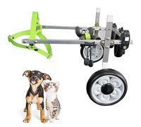 Sedia a rotelle per cani per zampe posteriori, carrello in alluminio leggero, aiuta il recupero degli animali domestici disabili