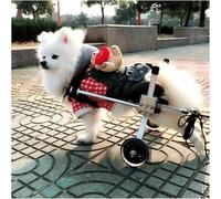 Sedia a rotelle per cani per zampe posteriori Sedia a rotelle per animali domestici regolabile 2 ruote Sedia a rotelle per cani di taglia grande e piccola Gatto Cucciolo Walk Tool
