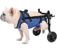 Sedia a rotelle per cani per zampe posteriori, sedia a rotelle regolabile e leggera in alluminio per animali domestici, ausilio per la mobilità per la riabilitazione delle zampe posteriori, ruote(M)