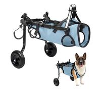 Sedia a rotelle per cani, piccola sedia a rotelle per cani e gatti, per animali domestici, supporta la guarigione, carrello per cani e sedia a rotelle per feriti e debolezza delle zampe posteriori