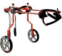 Sedia A Rotelle Per Cani Regolabile, Sedia A Rotelle Per Cani Con Tracolla Morbida, Bretelle Per Il Recupero Delle Gambe Del Cane, Carrello Per Passeggino Per Le Zampe Posteriori Dei Cani (Color : Re