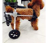 Sedia a rotelle per cani Sedia a rotelle per animali domestici regolabile a 2 ruote Carrello per cani e gatti Disabili Sedia a rotelle per animali domestici per la riabilitazione delle zampe