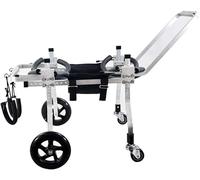 Sedia a rotelle per cani, Sedia a rotelle per cani Ruote per zampe posteriori 4 ruote Aiuto a passeggio per animali domestici regolabile zampa anteriore riabilitazione cane Pet Roller (L)