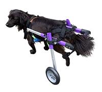 Sedia a rotelle per cani Sedia a rotelle regolabile per animali domestici 2 ruote Carrello per cani e gatti Sedia a rotelle per animali domestici per disabili per riabilitazione delle zampe