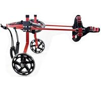 Sedia a rotelle per Cani, Sedia a rotelle Sedia a rotelle per Cani Scooter Paralisi per disabili Regolabile Zampe Posteriori Auto Lega di Alluminio Facile da recuperare Passeggino per Animali domesti