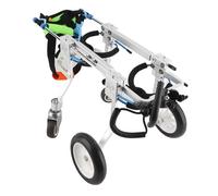 Sedia a rotelle per Cani, Supporto Completo Regolabile Pet Sedia a rotelle 4 Ruote Dog Car Anteriore e Posteriore Gambe Riabilitazione per portatori di Handicap Cane Piccolo Cucciolo di Cane