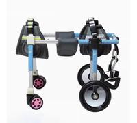 Sedia a rotelle per cani, supporto per la mobilità, ausilio per camminare a 4 ruote per animali paralizzati, anziani o disabili, supporto per gambe anteriori e posteriori