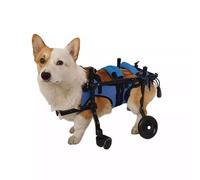 Sedia a rotelle per Gatti a 4 Ruote per Cani di Piccola/Media Taglia | Ausilio per la Mobilità per Animali Domestici disabili | Tutore per Gambe e Supporto per Fianchi | Migliora la Mobilità