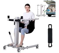 Sedia a rotelle per il sollevamento e il trasporto di pazienti a casa, sedia da bagno e doccia portatile con ausilio per il trasferimento in auto, ideale per anziani e persone con disabilità