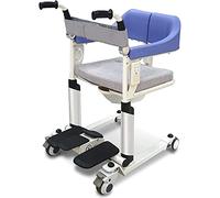 Sedia a rotelle per trasferimento paziente per casa, Macchina per trasferimento Self-Service per trasferimento paziente Sedia da Doccia con Sedile Diviso a 180°, comò sul Comodino Ausilio per