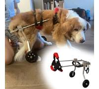 Sedia a rotelle per zampe posteriori, carrello regolabile a 2 ruote per cani di piccola e grande taglia, scooter riabilitativo traspirante per una maggiore mobilità