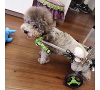 Sedia a rotelle per zampe posteriori, supporto posteriore regolabile e ginocchiera per la mobilità, aiuto per cani di piccola taglia con LCA strappato, carrello per animali domestici taglia XS