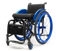 Sedia a rotelle pieghevole autopropulsata leggera,Sedia da Trasporto | Leggeri con tasca a rete,in alluminioRuote sgancio rapido,con freno a mano,per tutti i terreni(W42cm/16.5in)